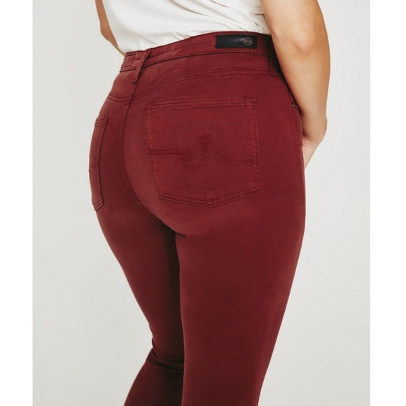 AG Adriano Goldschmid The Legging Ankle / Super Skinny Ankle - Dark Sangria - Picture 3 of 8